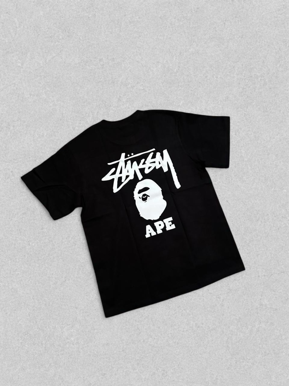 Bape Black and White Graphic Short Sleeve Tee